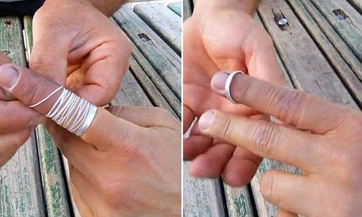 To remove a tight ring